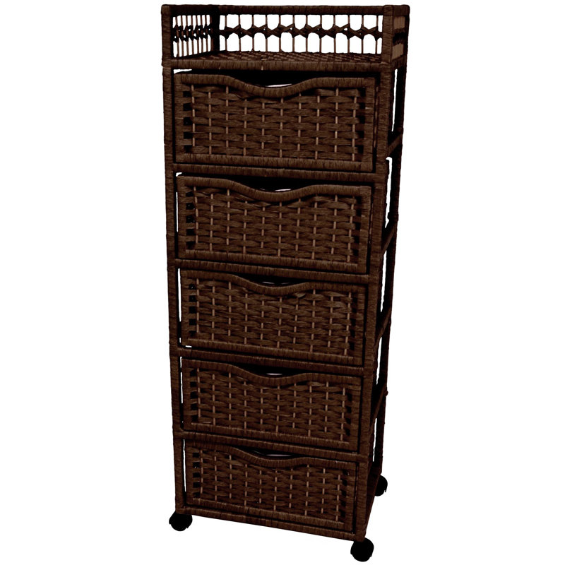 5-Drawer Storage Chest, Mocha