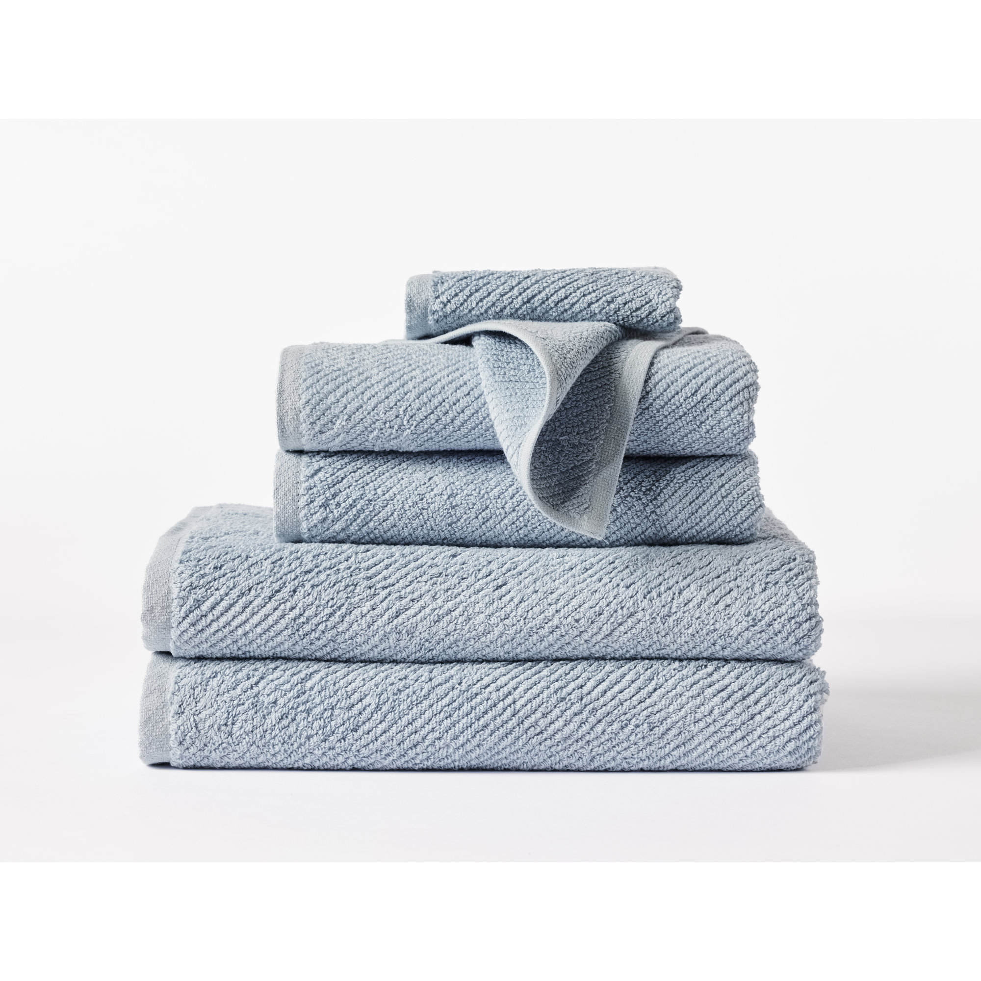 Air Weight Organic Towel Set, Shadow