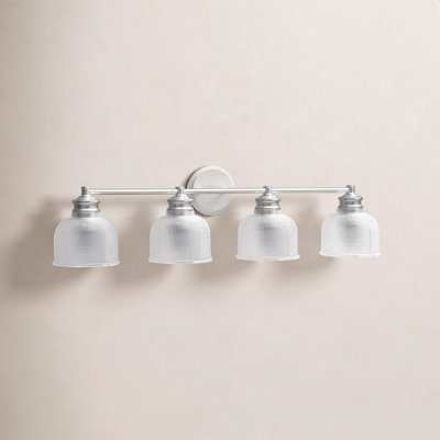 Besima 4 Light Hammered Dimmable Vanity Light