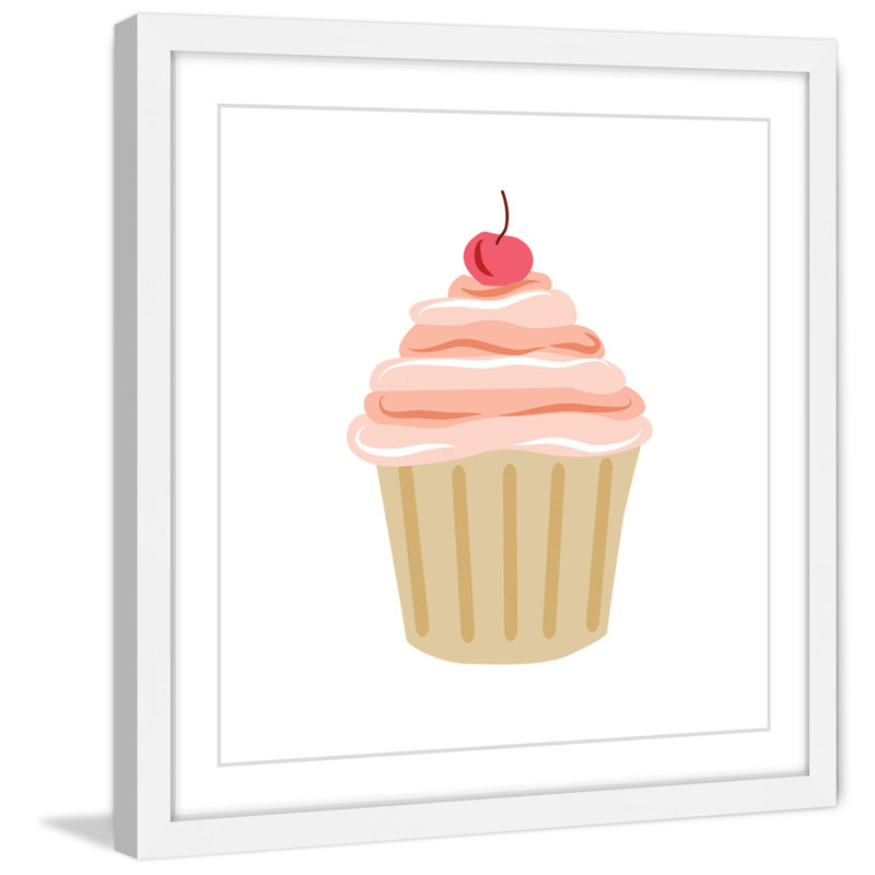 « petits gâteaux cerise » par diana alcala, reproduction d’art encadrée, H 32 po x l 32 po x P 1,5 po
