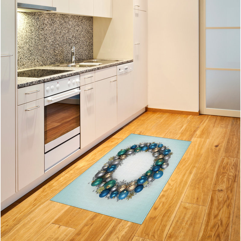 Christmas High Density Long Fiber Poly Threads Decorative Area Rug Carpet, Rectangle 2'7" x 5'