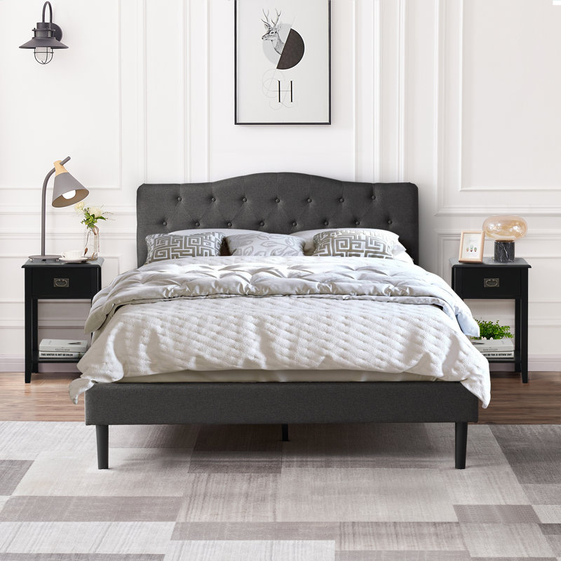 Ensemble de chambre à coucher Miramontes, Double, Noir