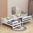 Wood Twin XL Over Queen Bunk Bed With Ladder