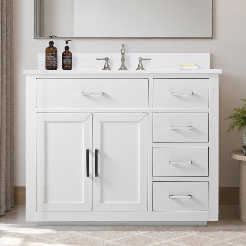Ensemble de meuble-lavabo simple 42 po Ingalls, Blanc
