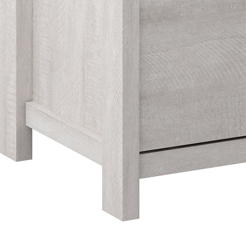 Isenbert 5 Drawer 31.5" W Chest, Dusty Gray Oak