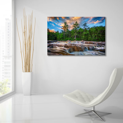'Lower Falls On Kancamagus Highway' by Rick Berk Acrylic Glass Wall Art