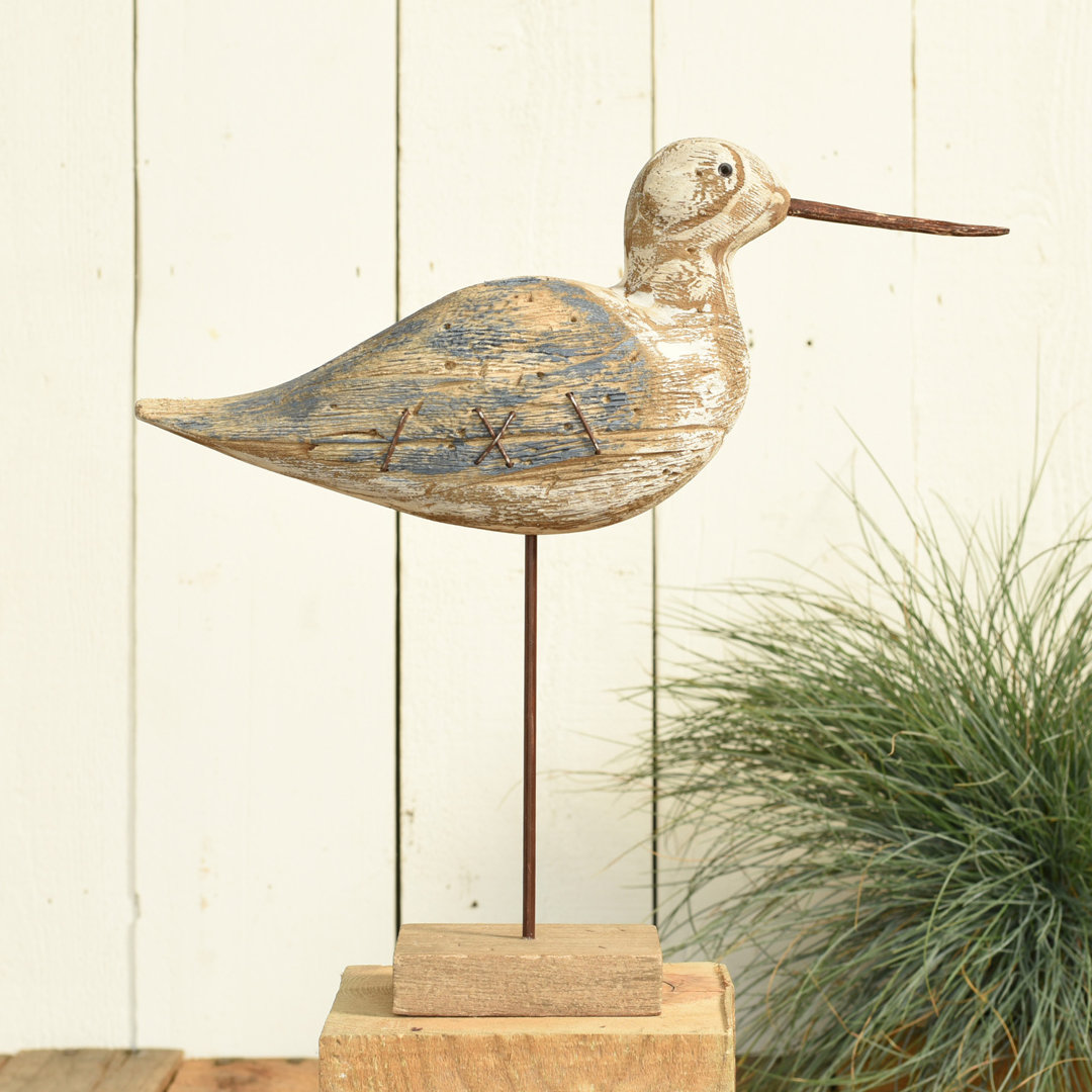 Lecia Rustic Seagull Sculpture Rosecliff Heights