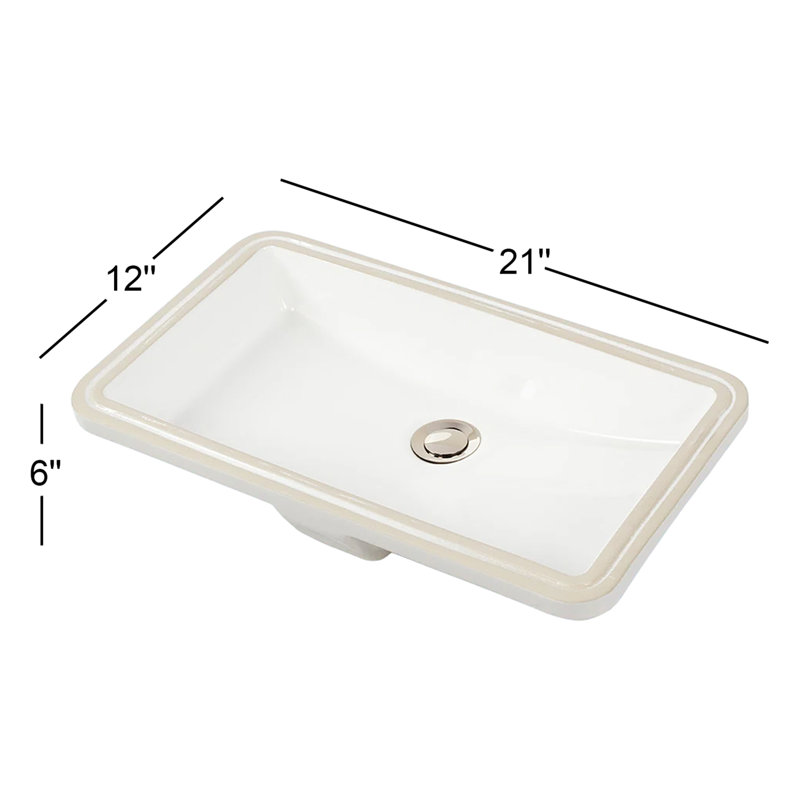 Libera 21'' L Bathroom Sink