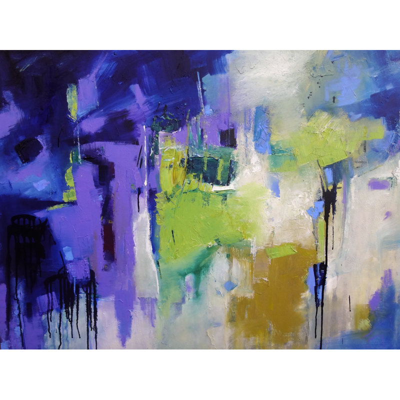 Wed par Elizabeth Chapman - Peinture, H 25,25 po x l 31,25 po, Papier avec cadre noir