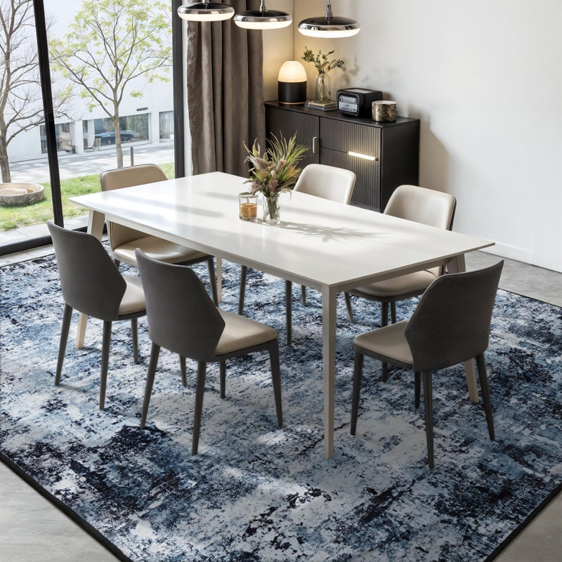 Tapis bleu marine Modern