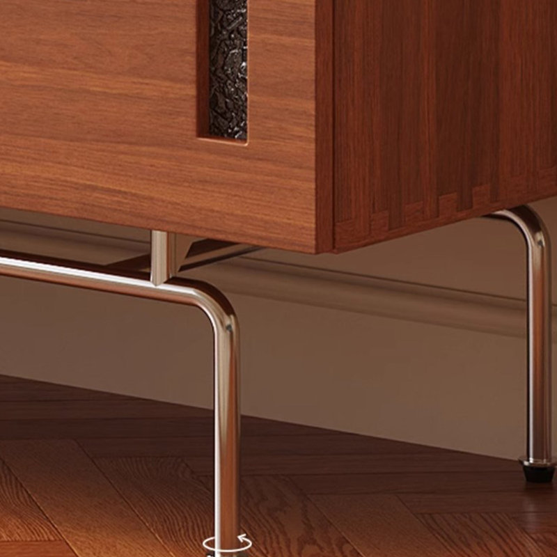 Retro design simple solid wood TV cabinet