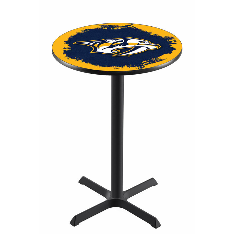 NHL Pub Table, Nashville Predators, 36" H x 30" L x 30" W