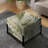 Palm Impression Tropical Pattern I - Tropical Square Ottoman