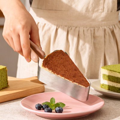 Couteau à gâteau à double poignée, coupe-gâteau réglable pour service à gâteau, couteau à gâteau en acier inoxydable