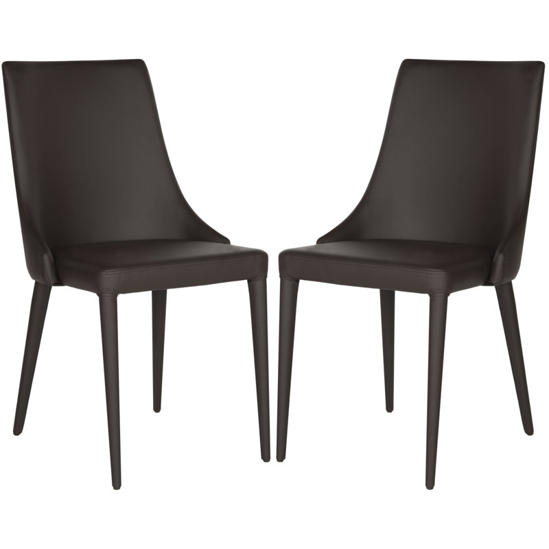 Chaise d'appoint rembourrée H 19,1 po Bohy, Polyuréthane brun