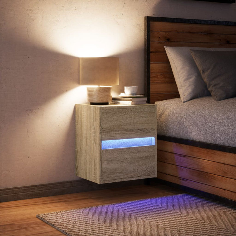Coenraad 41cm W Bedside Table, Brown
