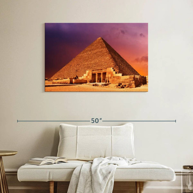 Lilie Ancient Egyptian Pyramid, 26" H x 39" W