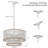4 - Light Dimmable Tiered Wood Bead Chandelier Dia 22 Inch