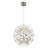 Mercier 42-Light Chrome Dimmable LED Globe Chandelier