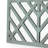 Contemporary Mirrored Wall Decor with Geometric Overlay on Top, Blue and Silver