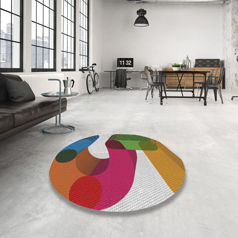 Tapis en laine, Rond 4 pi