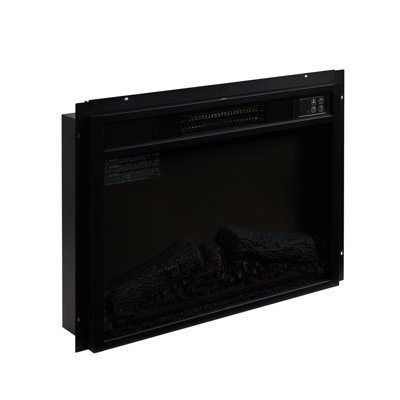 1400W, 120V, 23 - Inch Electric Wall Fireplace, Led Screen, 3 Flame Intensities, Adjustable Temperature, Time Setting 23" Fireplace Insert, Remote, Touch Button, Realistic Show, 20 Temperature