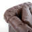 63" Chesterfield PU Leather Sleeper Sofa with Tufted Rolled Arms & Nailhead Trim-1508240751