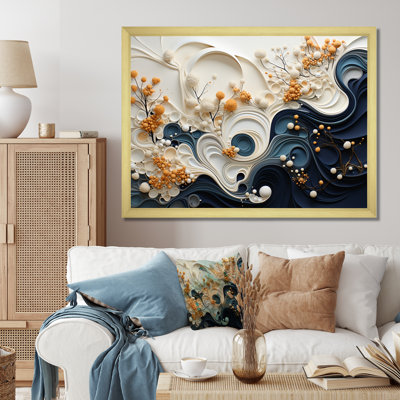 Geraldinne Liquid Ink Spiralscape III - Abstract Spirals Framed Prints