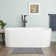 Dellway 66" Free Standing Acrylic Soaking Tub with Right Drain, Drain Assembly, and Overflow