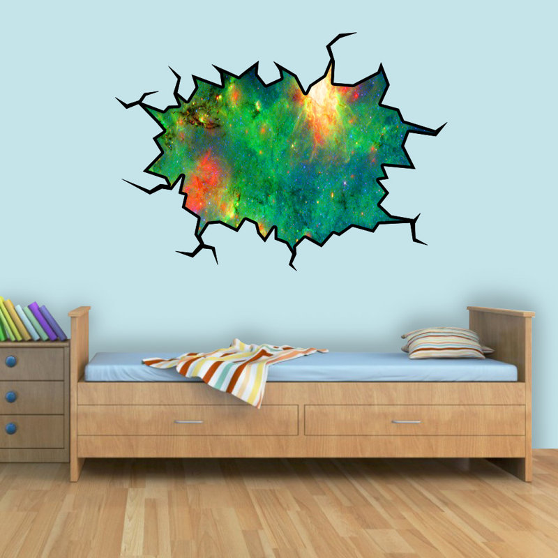 Décalcomanie murale space nebula, H 18 po x l 22 po x P 0,01 po