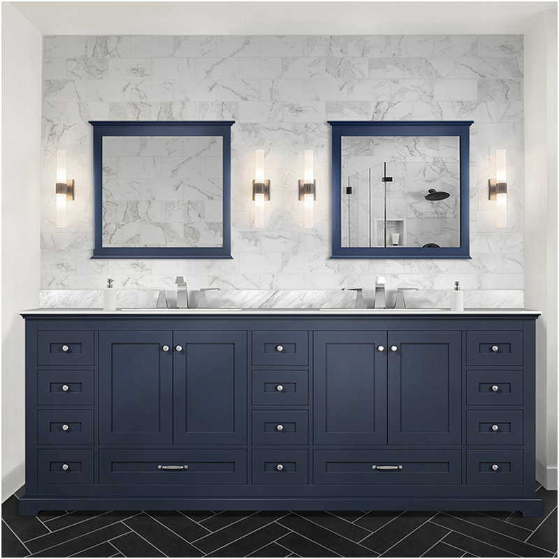 Navy Blue Double Bath Vanity