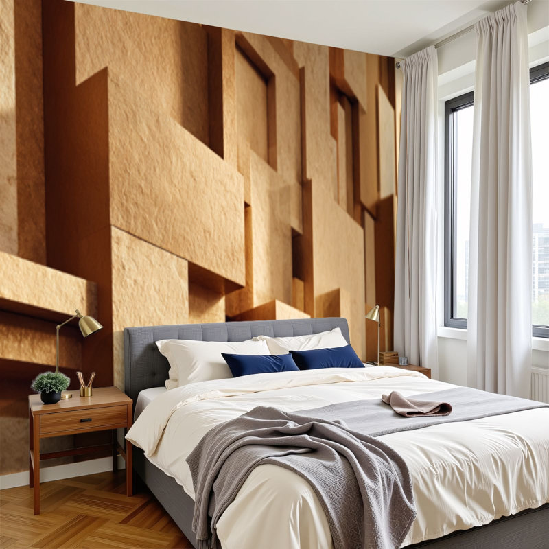 Papier peint adhésif auto-adhésif moderne pour la chambre à coucher Peel and Stick L 100 po x l 144 po