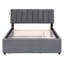 Lit plateforme tapissier Cozy Feeling Grey-1009071697