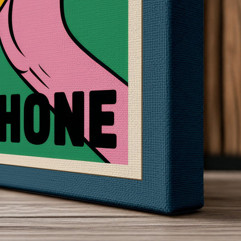 Print, 30x20 - 76.2 x 50.8 cm, Teal Border