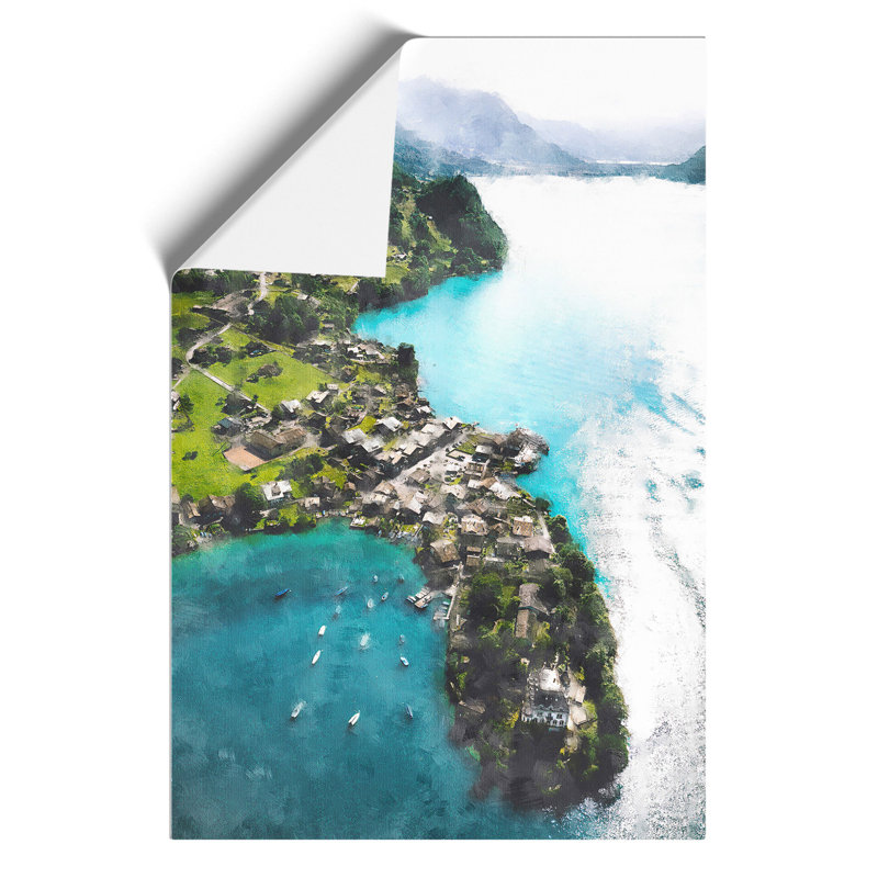 Over Grindelwald in Switzerland Painting - Frameless Print, 42cm H x 30cm W x 0.1cm D
