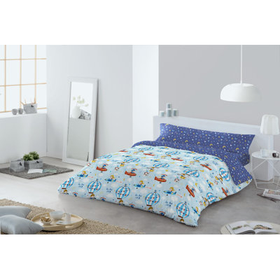 No Pattern Duvet Cover Set with Pillowcases
