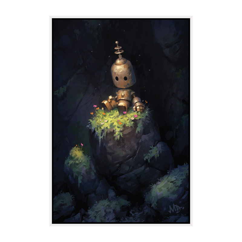 Art sur toile Secret Garden, H 60 po x l 40po x P 1,5 po, Toile blanche encadrée