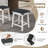 Nazariah Upholstered Counter Stool with Solid Wood Frame-145864456-145864503