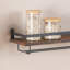 Brijesh Wall Mounted Wine Glass Rack Brown