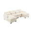 Canapé modulaire moderne en U en chenille spacieux, pour le confort du salon, tissu modulaire en forme de U, maison élégante