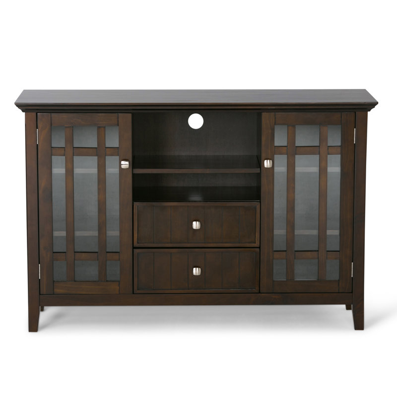 Bedford 53" Dark Tobacco Solid Wood Transitional Media Stand