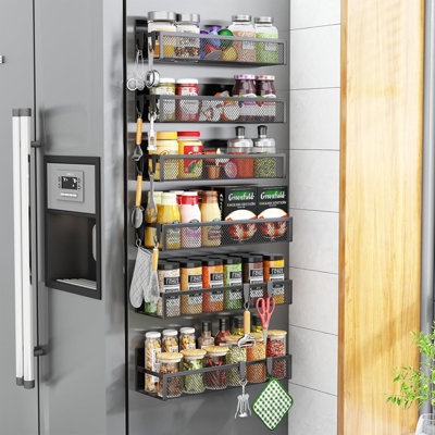6 Pack Magnetic Spice Rack Organizer