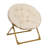 23" Kids Cozy Mini Folding Saucer Chair, Faux Fur Moon Chair for Toddlers and Bedroom-1587454520