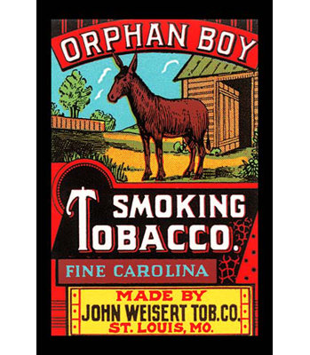 " Orphan Boy Smoking Tobacco "