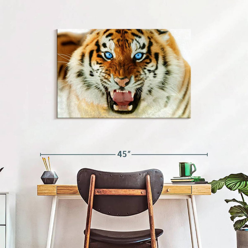 Brampt Furious Tiger, 24" H x 36" W