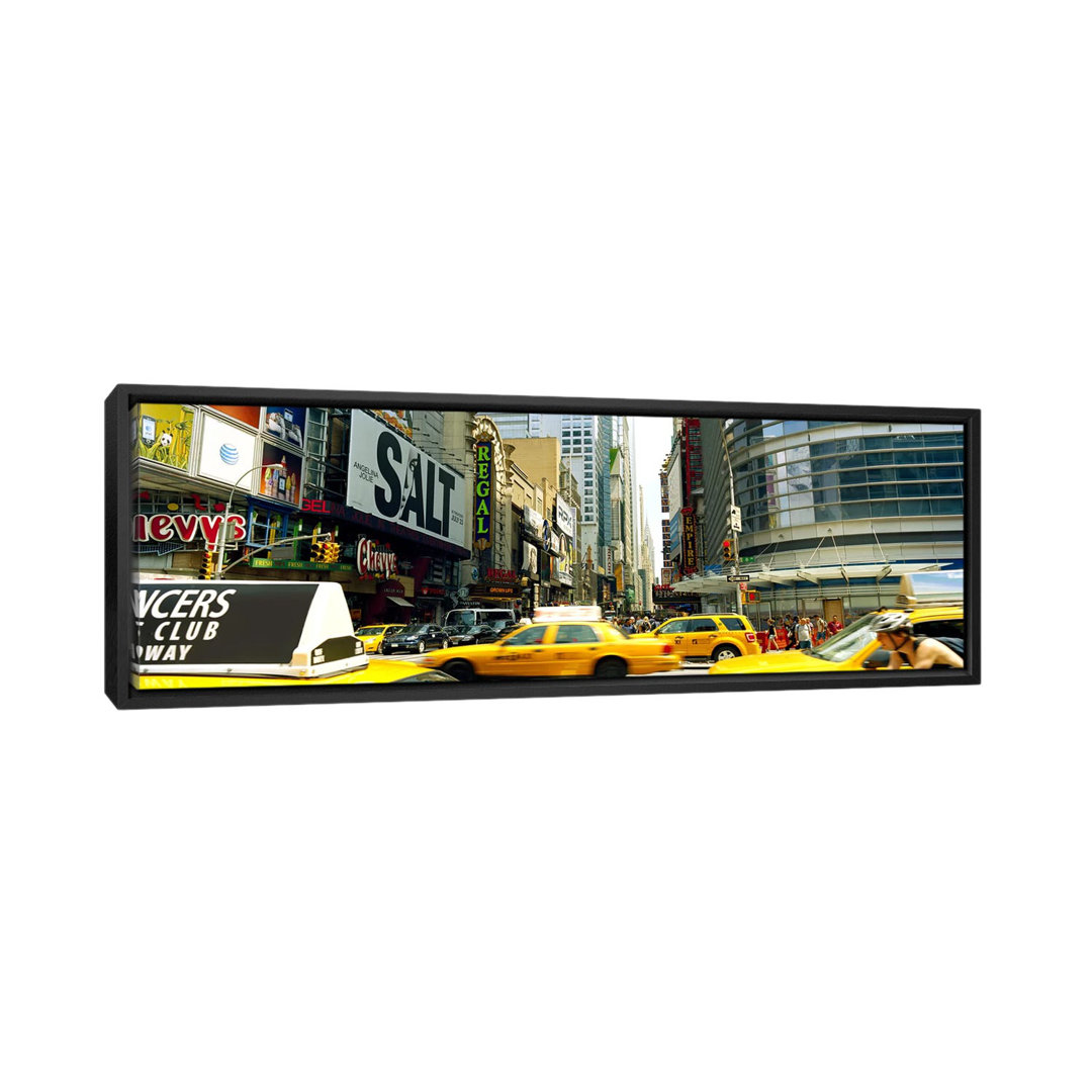 " Traffic In A City, 42nd Street, Eighth Avenue, Times Square, Manhattan, New York City, New York State, USA " by Panoramic Images Ebern Designs 