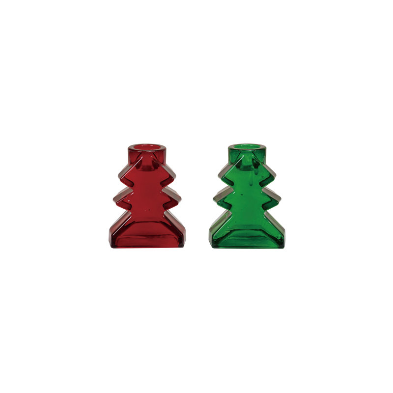 Glass Tree Taper Holder