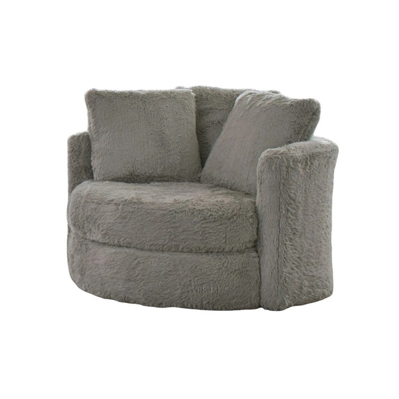 Chaise contemporaine l 49,4 po, gris, Gris