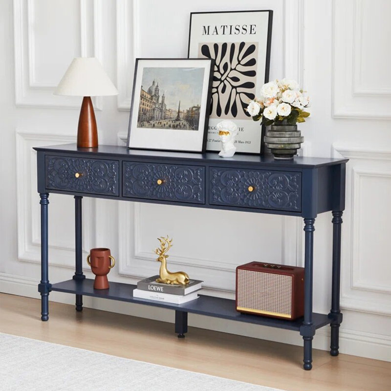 Armoire de rangement française, Bleu