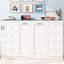 Lit mural blanc simple avec éclairage à DEL, armoire pliable, bois massif, ouverture hydraulique en douceur, idéal pour les espaces de travail à domicile dans les petites résidences, bois, système, dortoirs de bonne étude-651061024